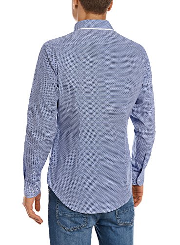 Oodji Ultra Uomo Camicia in Cotone con Finiture a