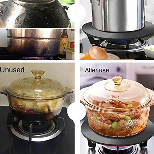 Placa para evitar comida quemada difusor de calor para gas de aluminio de 28cm con mango 4