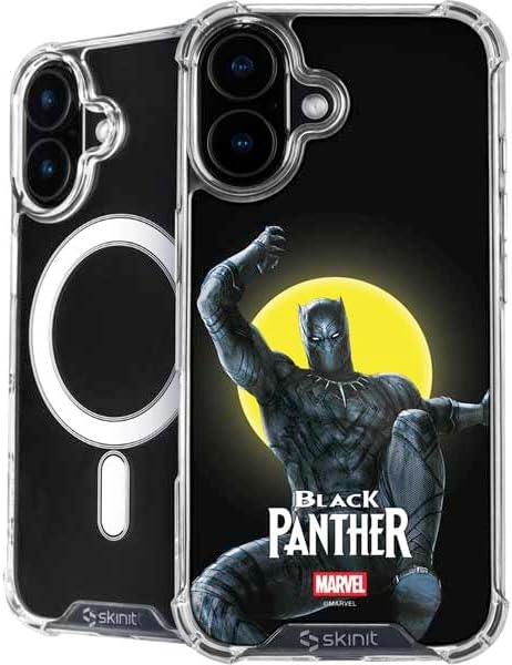 Skinit Phone Case Compatible with MagSafe iPhone 17 - Officially Licensed Marvel Black Panther Rise of Black Panther Design
