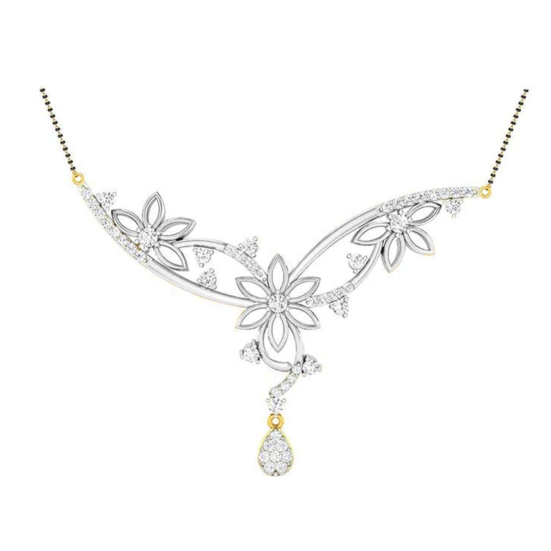 Exclusive Antique Crystal Peacock Floral Mangalsutra