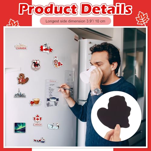 Set de 12 Imanes Decorativos Canadiense Yunsailing miniatura 2