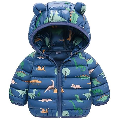 Manteau Hiver JinBei Dinosaure Bleu Cover