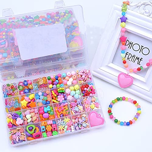 COFIEX Creative Jewelry Making Kit for Girls - DIY Bracelet Set with Colorful Acrylic Beads - Includes Various Shapes and Types - Perfect for Childrens Crafts - Ideal Birthday Gift for Crafting Fun (B0D18281YS) Amazon Price History, Amazon Price Tracker