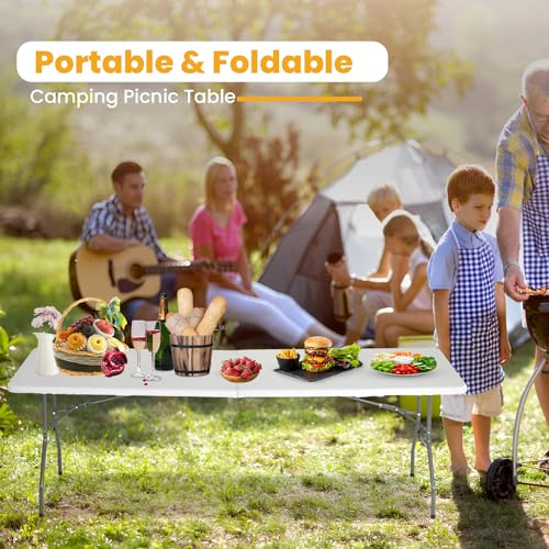 Fdw FT-L706-WHITE-F 6Ft Folding Picnic Table thumb #2