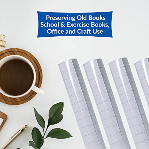 1ABOVE Hochwertige Rolle mit transparenter Rückseite aus Kunststoff (33 cm x 3 m)