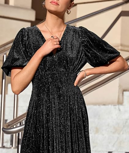 Image of Maxigerui Women's Velvet Maxi Dress Formal Dresses for Wedding Guest Dress