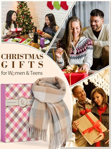 Geschenke für Frauen Schal Damen Winter: Kaschmir Damenschal Winterschal Wollschal Damen, Teenager Mädchen Geschenke für Mama Freundin Nikolaus Geschenke Weihnachtsgeschenke für Frauen Adventskalender