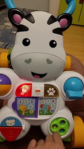 Trotteur Zèbre Parlant Fisher-Price - Jouet Musical Et Lumineux Pour Bébé Dès 6 Mois