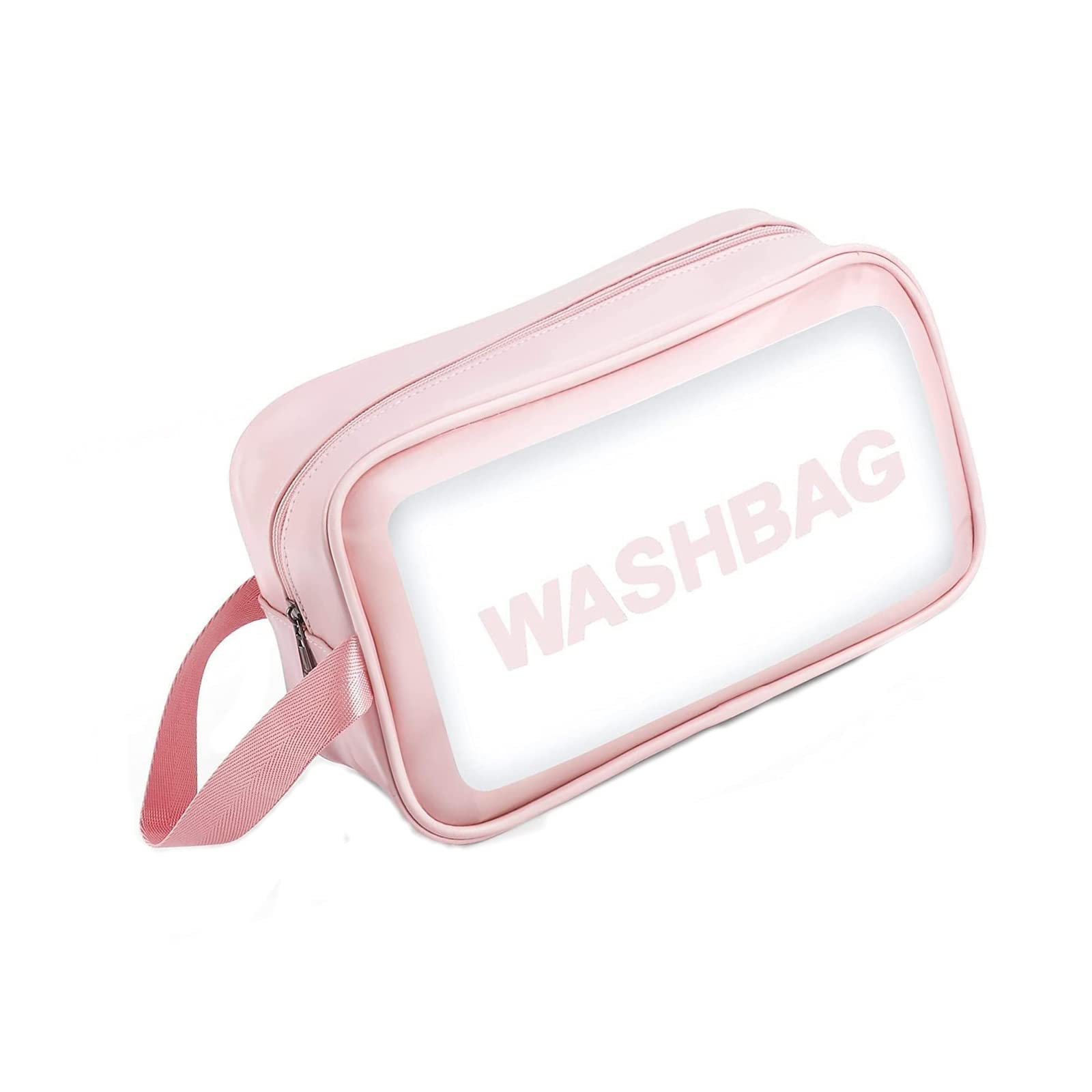 NUOYANGClear Toiletry Bag Waterproof Wash Bag Make Up Bag with Zipper for Men Women Kids Travel Business (Medium)