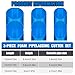 Teenyyou 6 Pcs Pipe Insulation Cutting Guide Foam Pipe Cutter Tool in Homes, Industries and Commercial Use Tools Tube Insulation Cutting Fixture 3 Sizes for 15mm, 22mm, 28mm(Blue)