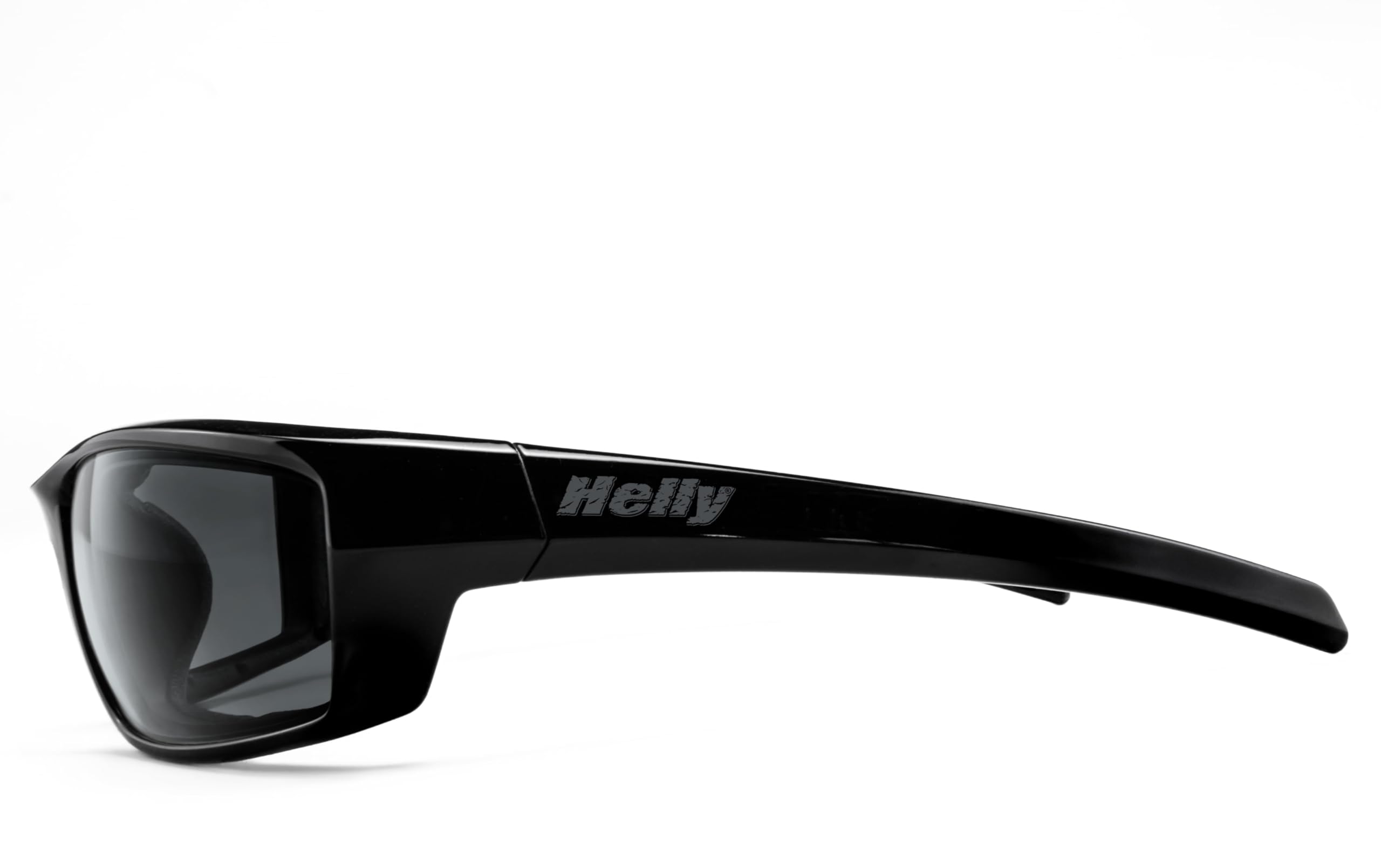 Helly®, n. 1 Bikereyes®, occhiali da motociclista, occhiali da sole da moto, antivento, imbottiti, antiappannamento, infrangibili, ottima sensazione durante lunghe uscite | Occhiali: lucidi (fumo)