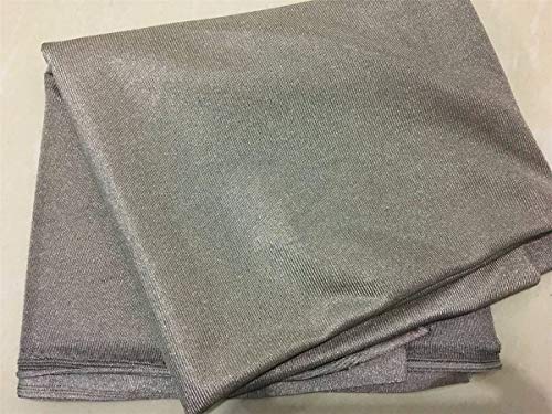 Earth/Grounding Conductive Silver Fiber Fabric EMF/RFID/EMI/RF Blocking Elastic Fabric Safe and Healthy to Skin Sold by 40"x59" inch
