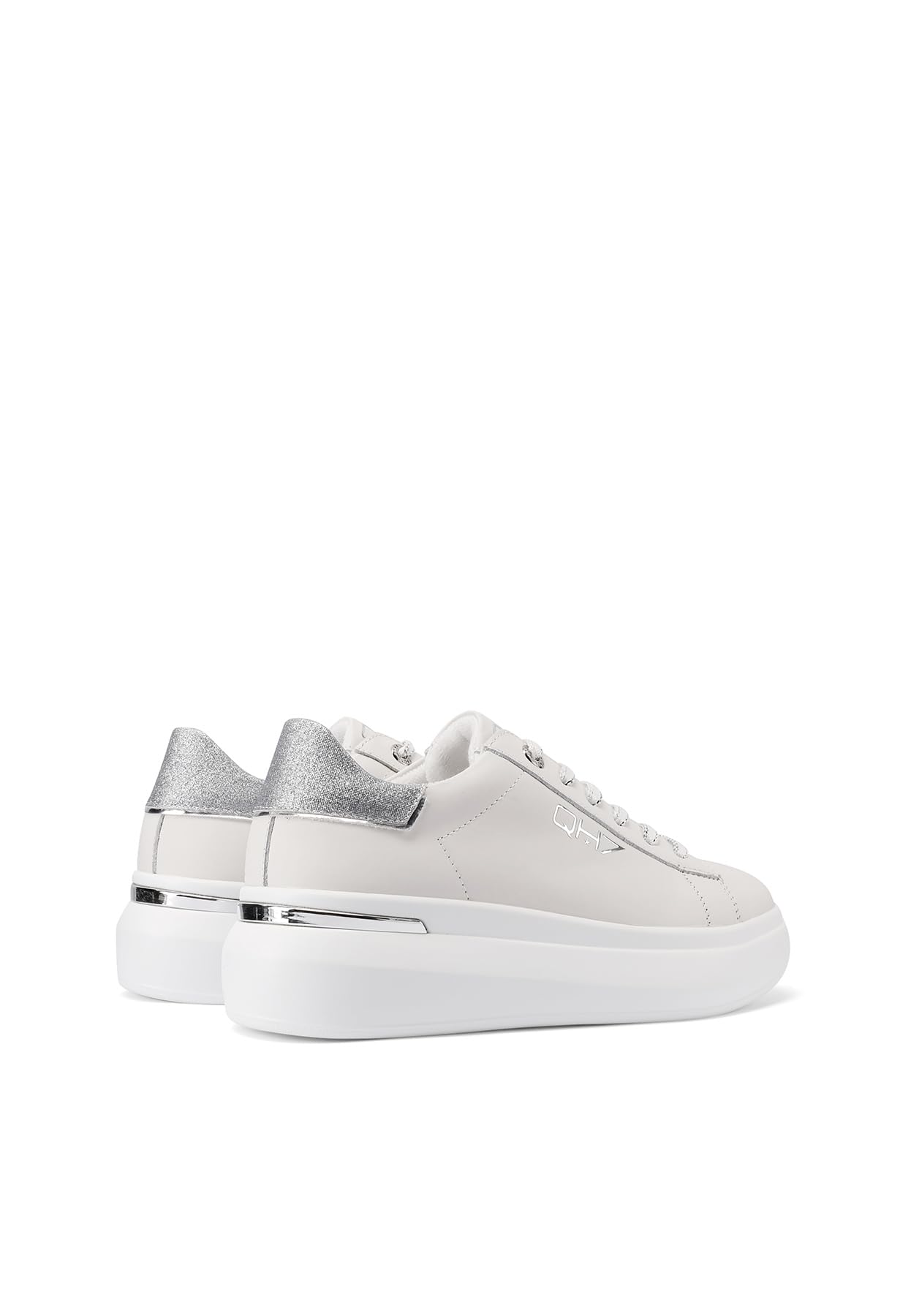 QUEEN HELENA Sneakers in Vera Pelle Scarpe da Ginnastica Platform Casual Donna QH9003