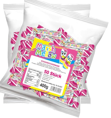 Marshmellow Speckseile - Wurfmaterial für Karneval und Fasching - einzeln verpackt - Süßigkeiten Großpackung (100) Marshmellow Speckseile - Wurfmaterial für Karneval und Fasching - einzeln verpackt - Süßigkeiten Großpackung (100)