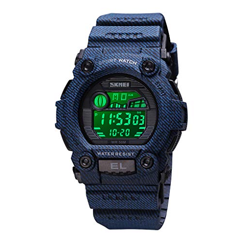 Cakcity Boys Camouflage Led Sports Kids Watch Waterproof Digital Electronic Military Wrist Watches For Kid With Luminous Alarm Stopwatch Child Watches Ages 3-10 #TOP19