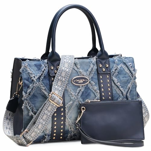 Set de 3 Bolsos Dasein para Mujer Tote Satchel Hobo miniatura 1