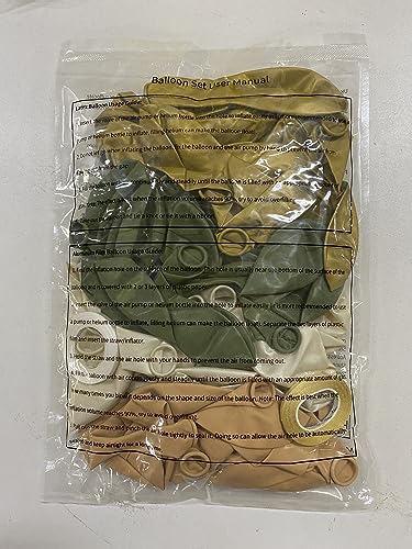 Palloncino Verde Salvia e Oro 60 Pezzi Palloncini