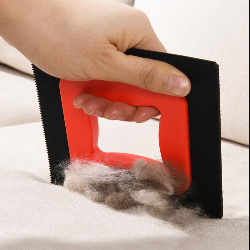 Image of Pet Hair Removal Tool,Cat Dog Hair Removal Tool for Car Interior, Couch, Furniture, Lint,Clothes, Carpet(Black)
