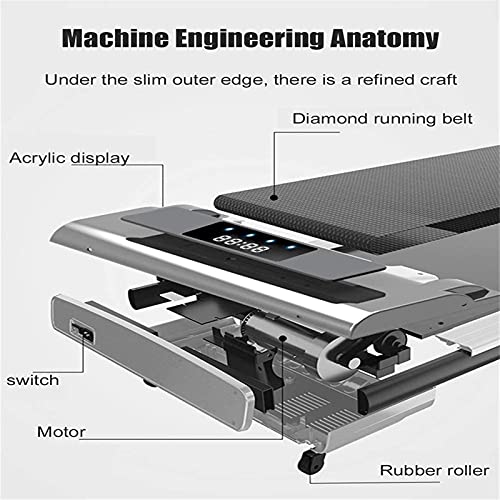 Image of Treadmills for Home Weight Capacity Silent Treadmill Folding Shock Running Multifunctional Simple Folding Walker for Indoor Gym Fitness Workout Men and Women
