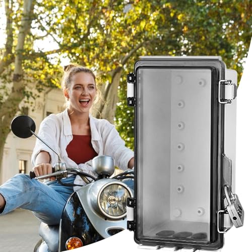 Boîtier de dérivation étanche extérieur anti-poussière avec couvercle transparent verrouillable - 6