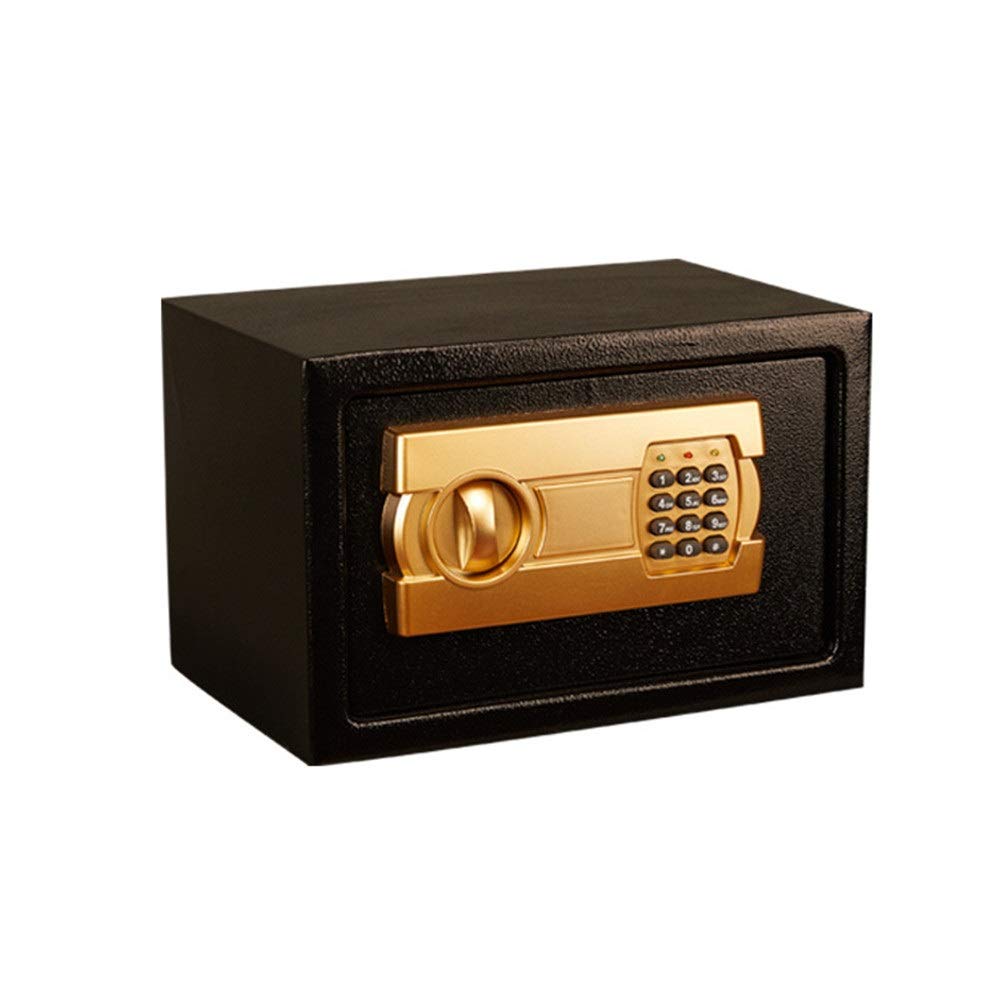 Sejf, Skrytka Na Pieniądze, Sejf Domowy, Elektroniczna Kasetka, Sejf Cyfrowy, Stal/Czarny/31X20X20 Cm, Czarny - 31X20X20 Cm,Black-31X20X20Cm