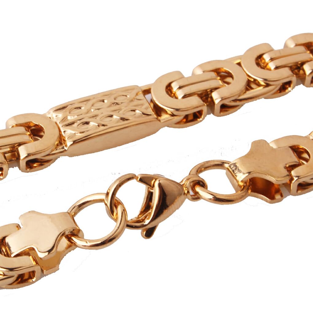 Ailan Collana da Uomo Portatile Che sostituisce Il Regalo di Compleanno dei Gioielli dell'ornamento del Pendente Fatto a Mano Lucido antiruggine anticorrosivo, 8MM 20 Pollici