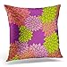 Zierkissen Blumen Auffällige Blume In Limonengrün, Rosa, Lila Kissen-Bezug Bedruckt Kissenbezüge Für Cafe, Terrasse, Büro, 45X45Cm