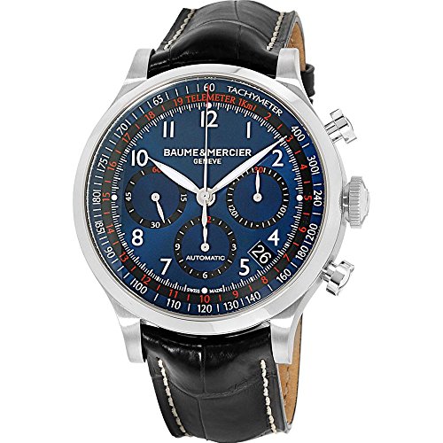 Baume and Mercier Blue Dial Chronograph Automatic Mens Watch MOA10065