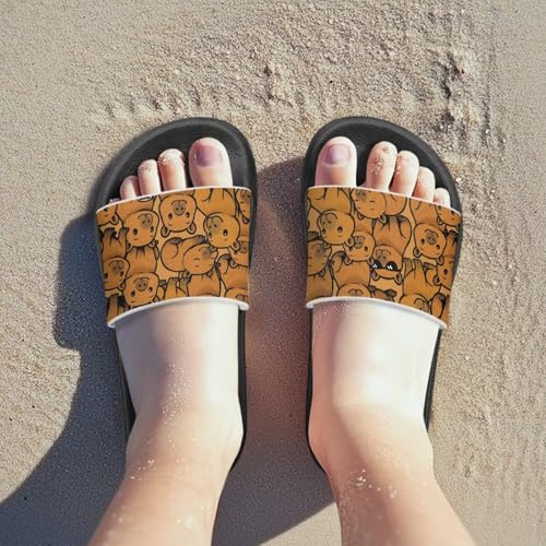 Image of Slides for Boys Girls Quick Drying Kids Slides Sandals Non-Slip