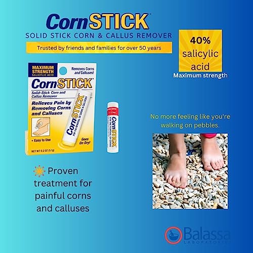 Cornstick 341651-BC00365573 Maximum Strength Salicylic Acid Solid-Stick Corn And Callus Remover 0.2 Oz thumb #3