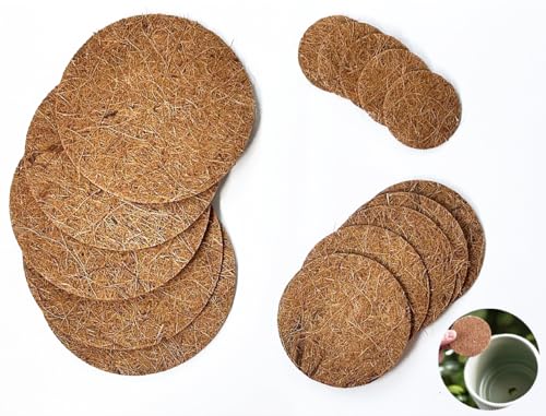 15pcs Flower Pot Hole mesh pad, Plant Drainage Screens Gasket,Bonsai Pot Bottom Grid Mat...