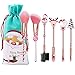 Produktbild Makeup Pinsel Set, INTVN 6 Stücke Weihnachten Lidschatten Make Up Pinsel Set Pulver Foundation Rouge Lidschatten Blending Pinsel, großartiges Geschenk für Freundin und Mutter