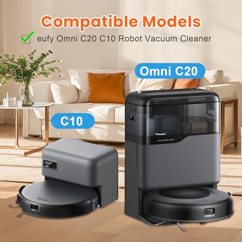 Image of 18 Pack C20 Dust Bags for eufy Omni C20 C10 Robot Vacuum Cleaner | 3.2L Large Capacity Vacuum Bags, Disposable Replacement Dust Bags