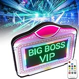 QFGain LED Letter Bottle Presenter,with Color Change,Scrolling Texts Editing,Customizable VIP Service Sign - for Club, Night Club,Birthday Party, Bar,Wedding