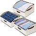 StorageWorks Closet Storage Bins, Trapezoid Storage Box, Fabric Bins and Baskets, Polyester Canvas Bins, Beige, Jumbo, 3-Pack
