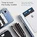 Spigen for MagSafe Wallet, Holds 3 Cards, Compatible with Galaxy S25/Ultra/Edge/Plus, Z Fold 7 Pixel 10 Pro/Pro XL/Fold iPhone 17/16/15/14/13/12 Magnetic Card Holder - Fabric Black (MagFit)