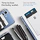 Spigen Urban Fit MagFit Magnetischer Kartenhalter 3-Karten Kompatibel mit magnetischer Hülle Entwickelt für Samsung Galaxy S25,S25+,S25 Ultra, S25 Edge und Z Fold 7 - Schwarz
