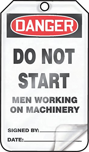 Étiquette de consignation Danger DO NOT Start pour sécuriser la maintenance