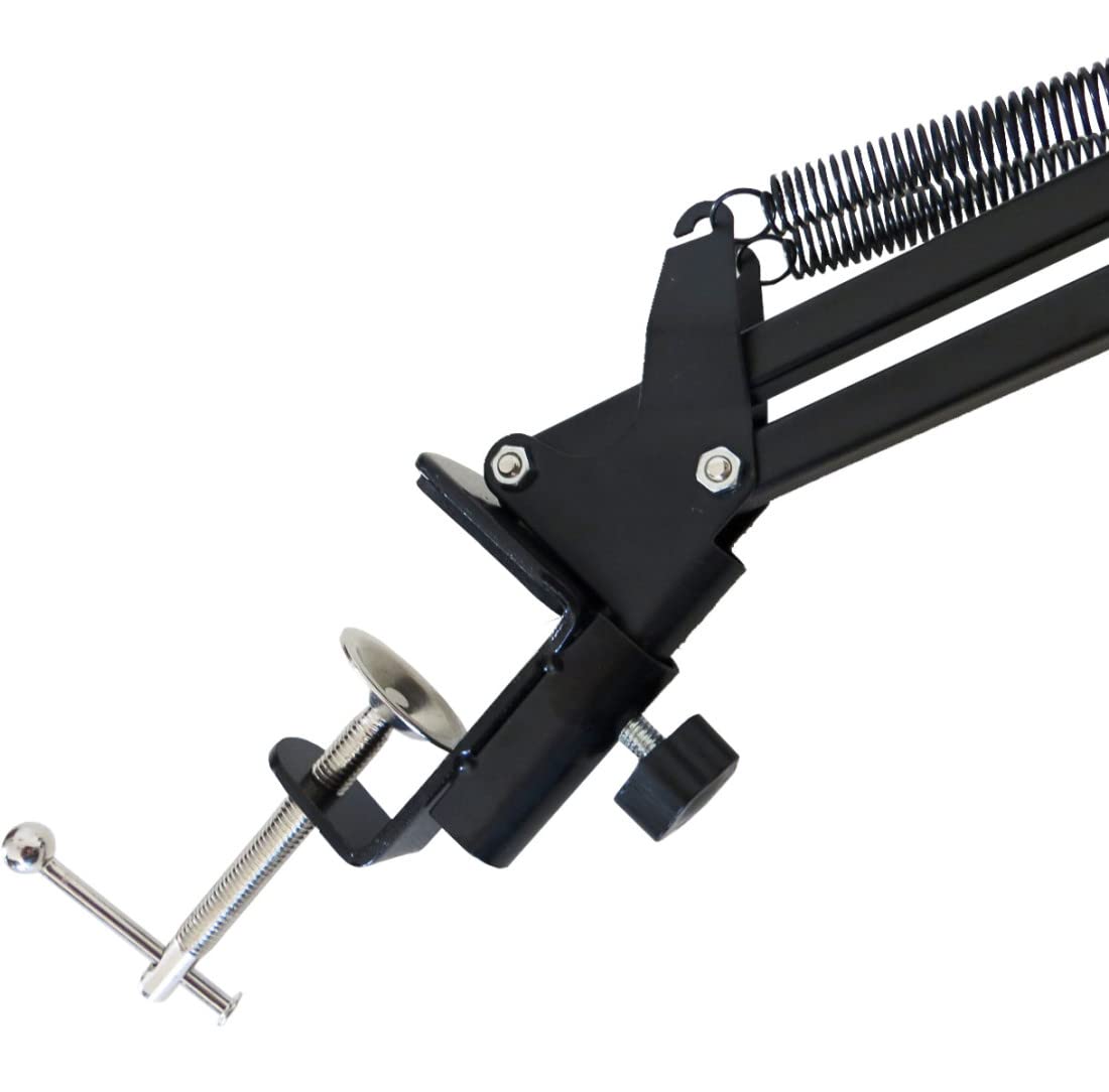 keepdrum NB35 Mikrofonarm Schwenkarm + MS089SV Mikrofon-Spinne Silber für G-Track