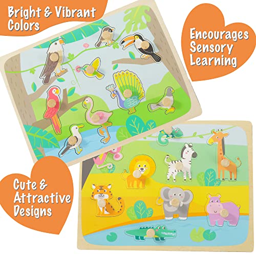MONTESSORI MAMA Ultimate Toddler Puzzles Gift Pack | Montessori Toys for 1 Year Old and Up | Toddler Learning Toys and… - Image 5
