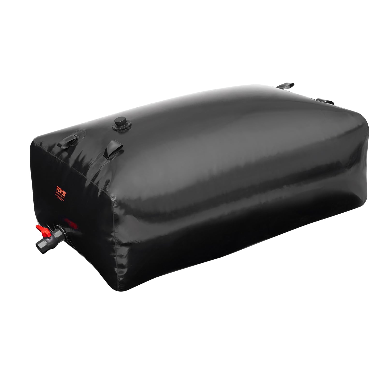 VEVOR Wasserblasen Aufbewahrungsbehälter 540 L, Wohnmobil-Wassertank, 1000D PVC faltbare Wasserspeicherbehälter, weicher Wasserbeutel, tragbare Wasserblase, Brandschutz, Camping, Notfall, Schwarz