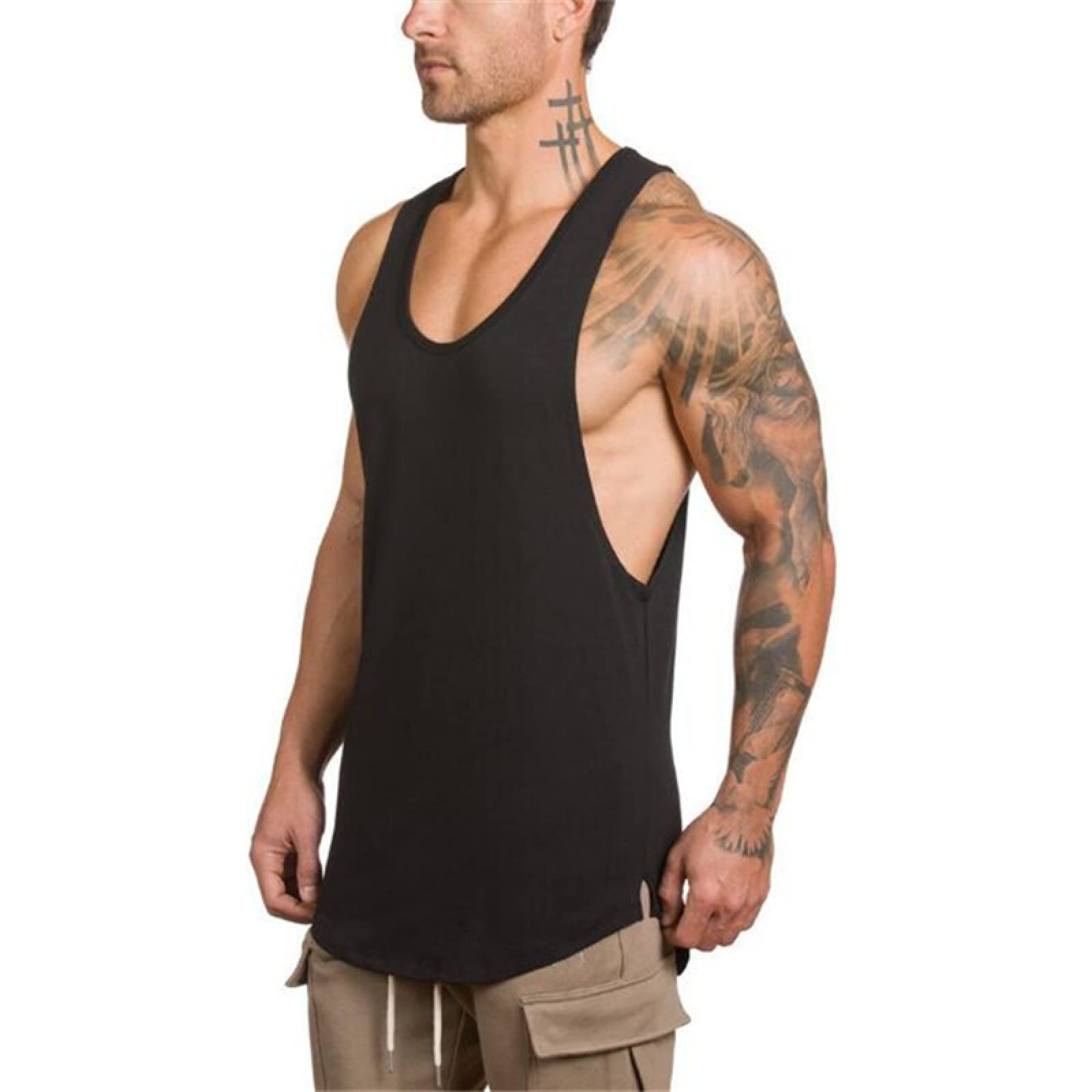 No Excuses Palestra Allenamento Bodybuilding Uomo Canotta Maglia