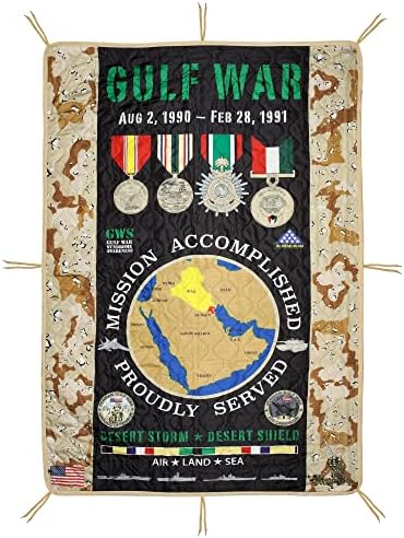 MEDALS OF AMERICA EST. 1976 Gulf War Desert Storm ODS Woobie Reversible Poncho Liner