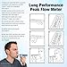 Quest AsthmaMD Lung Performance Peak Flow Meter Measures Lung Performance for Athletes, asthmatics, Breathing Lung Exerciser. Breath Measurement System. Includes Downloadable Free Tracking App