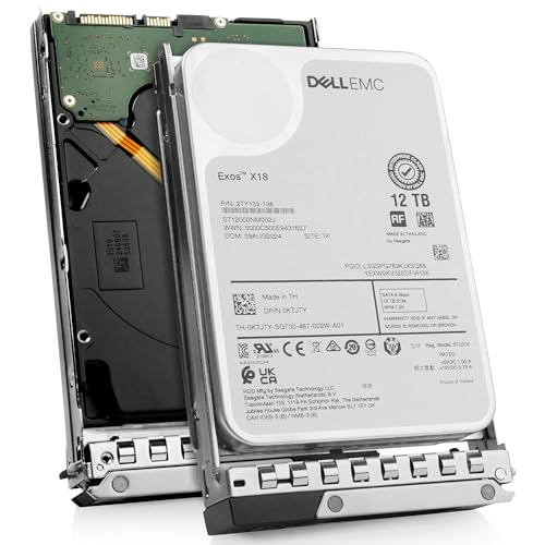 Dell G14 G15 G16 0KTJTY 12TB 7.2K RPM SATA 6Gb/s 512e 3.5in Enterprise Hard Drive Compatible with but not Limited to: R540 R740 T550 R660 T150 T560 MD3400 C6620 MX5016s