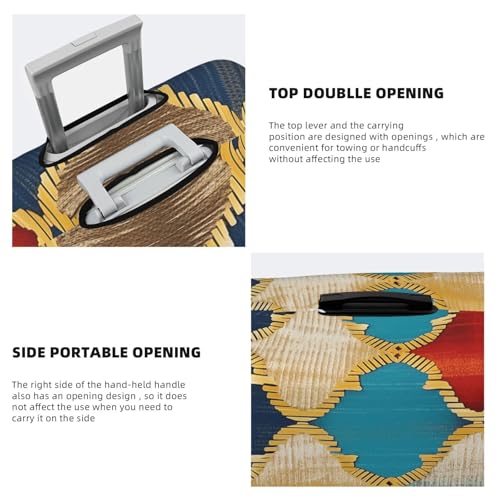 Luggage Cover Washable Elastic Suitcase Covers stripe stitching Travel Baggage Cover Fashion Anti-scratch Suitcase Protector Decoraitve Covers Fits 18-32 Inch Luggages Large4