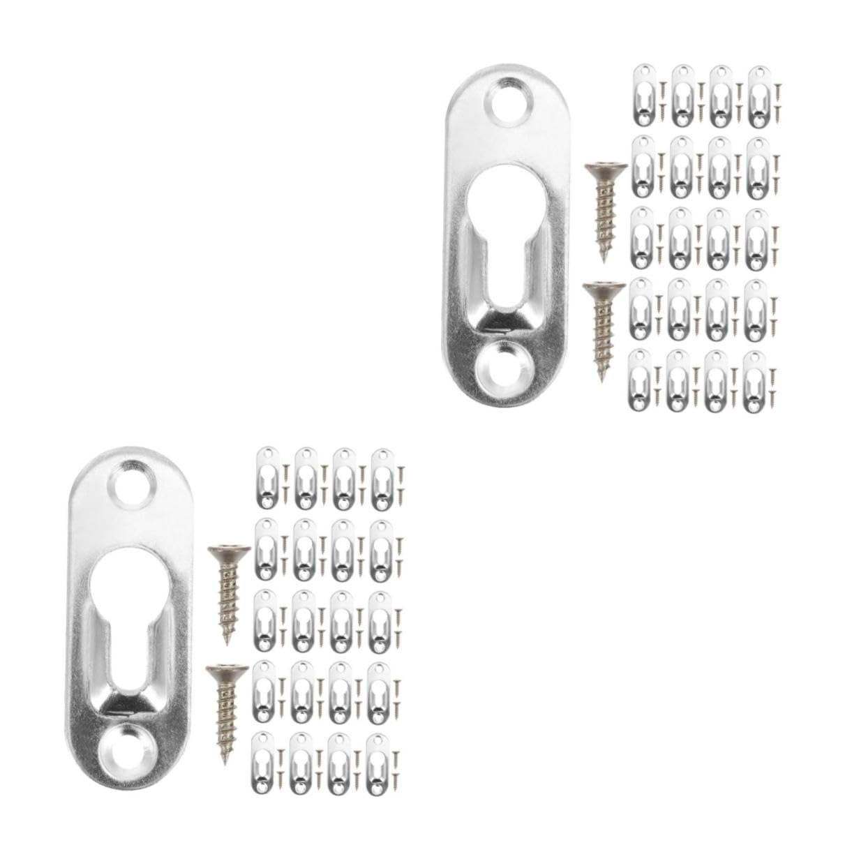 TEHAUX 2 Juegos Ganchos para Colgar Cuadros Ganchos Ajustables con Tornillos para Arte Pared y Diseño Invisible y Alta Estabilidad