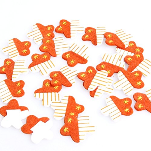 Cobertor de madera y fieltro – Naranja – 25 mm – 24 unidades – 94262 25