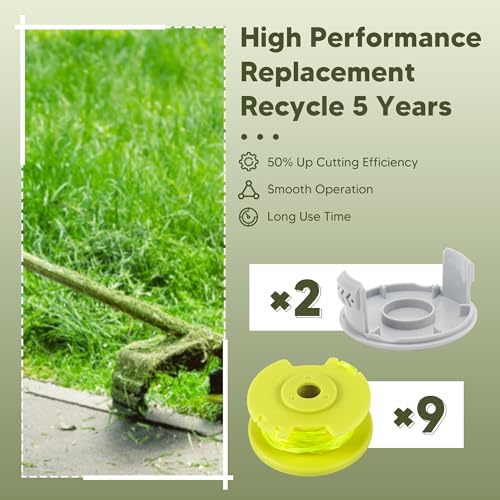 image for PETOX Weed Wacker String Replacement for Ryobi One Plus+ AC80RL3 .080 