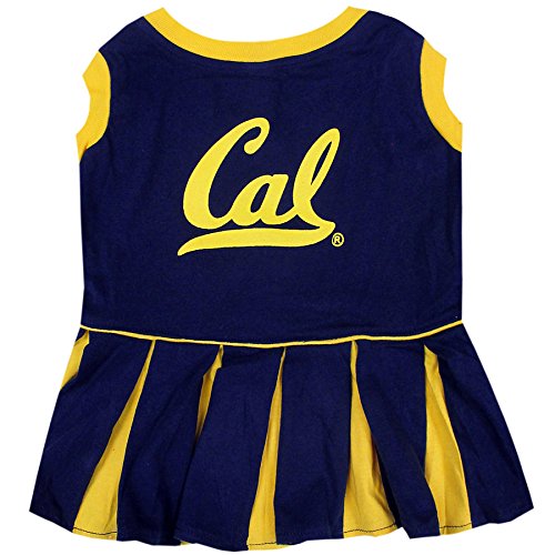 NCAA California Golden Bears Berkeley Dog Cheerleader Outfit, X-Small